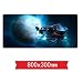 Produktbild IGIRC Mauspad,Interstellar war Speed Gaming Mouse pad,800X300mm Mousepad,Extended XXL Large Mousemat with 3mm-Thick Base,for notebooks, PC, A