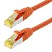 Produktbild helos 118192  Patchkabel S/FTP (PIMF) CAT 6a orange 10m CAT.6 Ethernet LAN Patchkabel Gigabit Netzwerkkabel Patch Kabel folien und geflechtgeschirmt halogenfrei PIMF 2 x RJ45 Stecker ideal für Switch , Internet, Spielkonsole, DSL Verbindungen , Patchfelder , Patchpanel , Router , Modem , Access Point und andere Geräte mit RJ45 Anschluß , CAT Kabel KAT Kabel CAT6 CAT 6 , geschirmtes Patchkabel