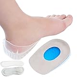 DR JK- Heel Pads and Heel Grips PedPal Kit- 8 Piece of Heel Cups, Heel Inserts, Plantar Fasciitis Insoles, Arch Support, Heel Spur, Heel Protectors, Foot Pads, Heel Support, Heel Care