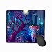 Produktbild Mouse pad dark magic enchanted forest template trees mushrooms pond bats cute troll holding flower vector illustration steelseries keyboard