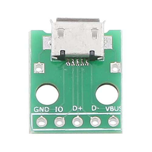 MagiDeal Micro-USB-Buchse Anschluss B Typ PCB-Konverter Zu Tauchen Adapter 5pin