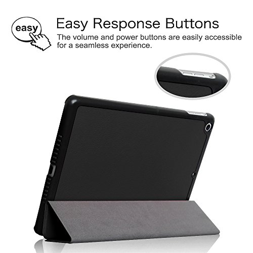 Fintie iPad Air Hülle Case – Ultra Slim Superleicht Schutzhülle Smart Shell Cover Tasche Etui mit Auto Schlaf / Wach und Standfunktion für Apple iPad Air, Schwarz - 8