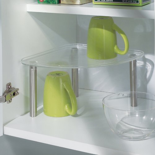 InterDesign 66130EU Linus Eckregal, durchsichtig - 2