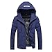 Produktbild Luckycat Herren Winter Warm Kapuzen Zipper Dicker Fleece Mantel Baumwolle gefütterte Jacke Mode 2018