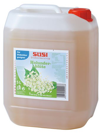 Preisvergleich Produktbild Susi Holunderblüten-Sirup (Diabetiker-geeignet), Kanister - 5L