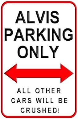 Alvis Parking Only - Aluminium Wall Sign 20 x 30 cms - exclusively manufactured by designAsign here in England