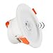 Produktbild DPG Llevó Empotrado Downlight Luces De Echo De Montaje Redondo Con Infrarrojos Sensor De Inducción De Infrarrojos Blanco Fresco 5W 220v 110v para Cuerpo Humano Pasillo Interior