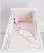 Butterfly Fields Baby Girls Crib Cot Bedding Set - including Bumper, Coverlet / Quilt and Fitted Sheet - Pink Flower and Butterfly Design