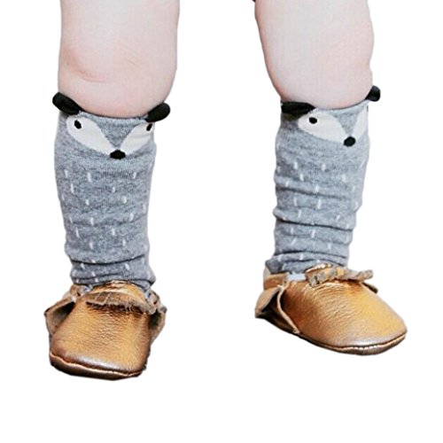 Koly® Little Girls Boys Toddlers Kids Fox Pattern Knee High Socks Leg Warmer Cotton Leggings