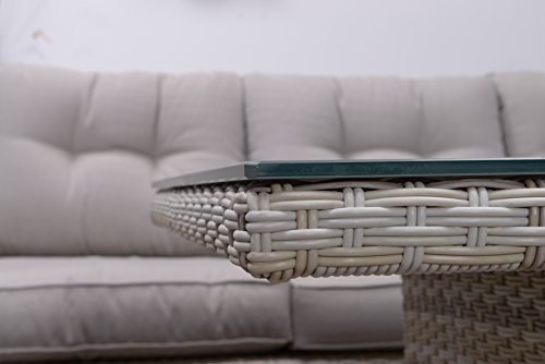 Garden Impressions Lounge, Dinner Esstisch Kombi Set La Paz Passion Willow, 3-teilig - 7