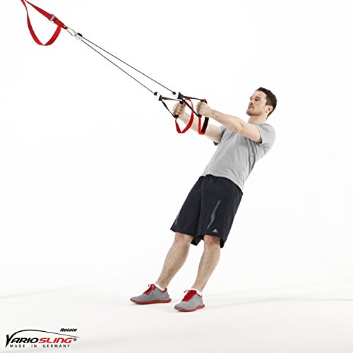 Variosling® Sling Trainer mit PROFI Umlenkrolle inkl. Schlingentrainer DVD, Türanker, Poster MADE IN GERMANY - 5