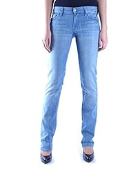 7 For All Mankind Mujer MCBI004019O Azul Claro Algodon Jeans