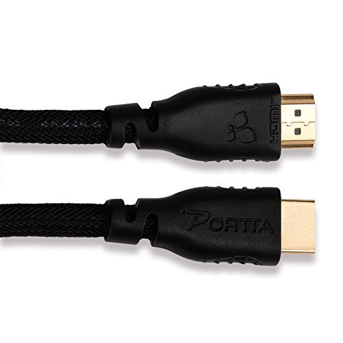 Portta HDMI Cable Kabel HDMI v2.0 kompatibel High Speed mit Ethernet 2m - 2