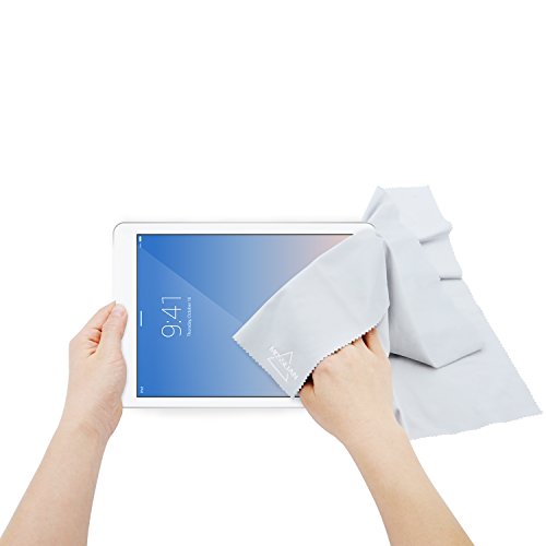 Brillenputztuch: MOSSLIAN Mikrofaser Reinigungstücher Ideal für die Reinigung von Gläsern, Brille, iPad, Tablets, Notebook, Touchscreen Display, Smartphone, Glas, LCD-Bildschirmen und anderen empfindlichen Oberflächen ( 1 Schwarz / 2 Grau) - 5