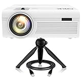 [Mit Stativ] Hervorragende Produktleistungen: Der neueste Projektor von QKK ist mit verbesserten LED Lichtquelle ausgestattet, was macht dem Beamer viel heller als anderen vergleichbaren Projektoren in der Preisklasse. QKK Mini Heimkino Beamer unterstützt eine maximale Auflösung von 1080p und ist handlich im Transport und für eine Projektor Leinwand von 80 cm bis 430 cm geeignet. Der Beamer bietet eine native Beamer Auflösung von 800 x 480 Pixel, bei einem Seitenverhältnis von 16:9 oder 4:3.