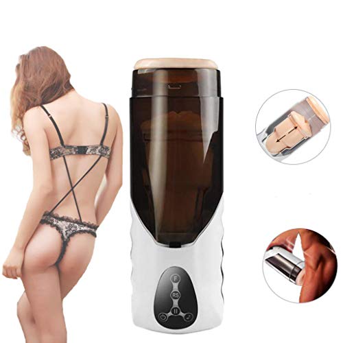 Preisvergleich Produktbild Männliche Masturbator-Strong Thrusting Leistungsstarke Vollautomatische Elektro-Masturbation-Tasse 3D-Realistische Heizung Stroker Mit Moans Vibrierenden Kolben Neuheit Stroker Dual Hole Wiederaufladbare Sexspielzeug-Ihr Favorit