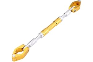 ‎ARAMOX Motorrad-Gleichgewichtslenker, Universal Griffhalter einstellbare Aluminiumlegierung Motorrad Balance Cross Lenker verstärken Hebelstange(Gold)