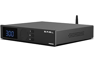 S.M.S.L A300 Amplificateur de Puissance HiFi, Amplificateur intégré de Classe D Effets sonores SDB Récepteur Audio Haute résolution, RCA, Bluetooth 5.0, Entrée USB, 165 W x 2 THD+N 0,004%