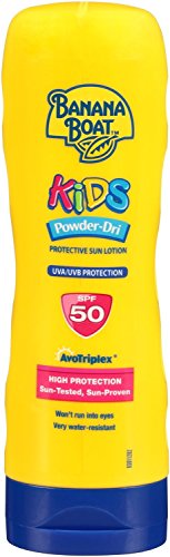 2 x Banana Boat Kids Powder Dri Sun Tan Lotion SPF 50 240ml