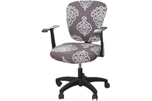 wonderfulwu Stretch Chair Covers Spandex Office Computer Chair Cover Removable Washable Rotate Swivel Chair Protective Covers