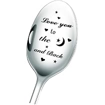 Jowmoy Kaffeelöffel "Love You More" – Personalisiertes Geschenk Für Paare, Jahrestag, Goldfarben