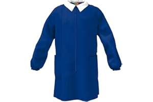 CONFEZIONI MARIANO Mariano - Made in Italy Grembiule Scuola Bambino Asilo ed Elementari – Senza Ricamo, Pratico e Resistente, con Bottoni e Colletto Staccabile