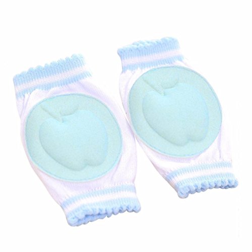 Kolylong Baby Safety Crawling Elbow Cushion Toddlers Knee Pads Protector (Blue)