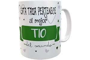 SAQUITOMAGICO Esta Taza Pertenece al/a la Mejor Tio del Mundo!!!!.-Taza Regalo para Esa Persona Especial Que Tanto Quieres (Tio)