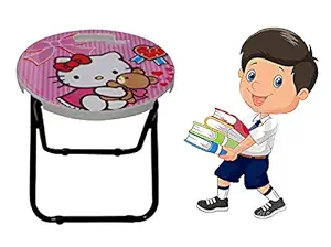 Prime Cartoon Design Folding Stool Table for Kids Girls and Boys Multicolor (M1)