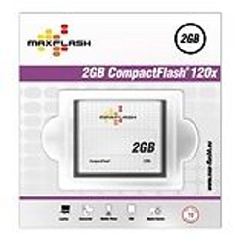 Speicherkarte 2 GB CF Maxflash Highspeed 120X für Canon Powershot G1 , G2 , G5 , S1is , Canon Powershot S10 , S20 , S30 , S40 , Canon Eos 20D , 20DA , 35D , 40D , Canon Eos 5D , Eos 7D , Eos 350D , Canon Eos 400D , Eos 1D , Eos 20DA , Canon S400 , A70 , Canon 1D Mark II , 1D Mark 2 , Canon Powershot A85 , A95 , G6 , S70 , Canon Ixus V2 , V3 , EOS 10D , Canon 7D Mark II , 7D Mark 2 , Canon Eos 300D , Ixus 400 , Ixus V3 , Canon Ixus 430 , Ixus 500 , Canon 1DS Mark III , 1DS Mark 3 , Nikon Coolpix D70S SQ , Nikon Coolpix D3 , D300 , D70 , D700 , Nikon Coolpix 900 , 3500 , 4300 , D2X , Nikon Coolpix 2000 , 2100 , 2500 , Olympus C-8080 , E-1 E-10 , E-100RS , Olympus E-20 , E-3 , E-30 , E-330 , E-400 und alle Kameras mit CF Kartenslot