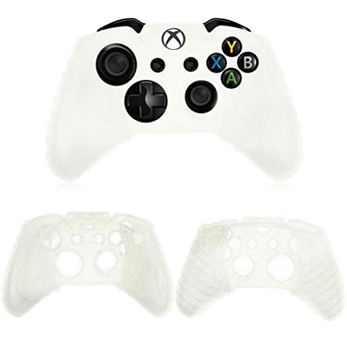 Preisvergleich Produktbild Xbox One Controller Silikon Hülle, Gusspower Gute Qualität Soft Abdeckungs Haut Kasten Schutzhülle Skin Cover Case für Xbox One / Xbox One S (Weiß)