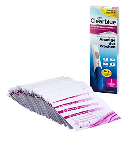 Preisvergleich Produktbild Clearblue Digital Schwangerschaftstest mit Wochenbestimmung + 50x Z1 Pharma Ovulationstest
