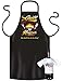 Produktbild orginelles und witziges Outfit Grillschürze Set: " Grill Keeper am Grill bin ich der ....."