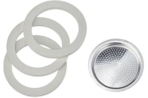 LWSK 8033266102555 *********** ALICIA **DE LON- GHI ** 4 TAZZE 3 GUARNIZIONI + 1 FILTRO EMK4 NO ORIGINALE