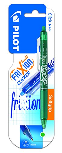 Pilot Spain Frixion Clicker - Bolígrafo tinta de gel, punto medio, color verde