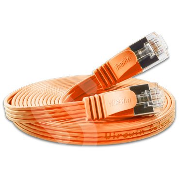 Preisvergleich Produktbild WIREWIN Slim CAT6 Patchkabel flach (geschirmt,orange,5.0m)