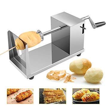 HARIHOME Potato Slicer Cutter Machine Review: Twister Curly Spiral French Fry Tornado