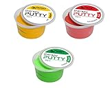 Playlearn Therapy Putty Set of 3 Consisting Off: Soft (Yellow), Soft/Medium (Red) and Medium (Green) Squeezable Non-Toxic, Hand Exercise, Sensory Therapy