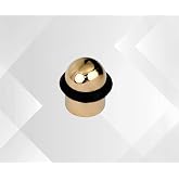 L&uuml;ks Kapı Stoperi, Gold Renk, 4cm Y&uuml;kseklik, Kau&ccedil;uk Tamponlu, Metal G&ouml;vde, &Ccedil;arpma &Ouml;nleyici Kapı Durdurucu