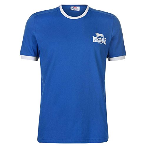 Lonsdale  Mens Casual Short Sleeves Ringer T Shirt Top