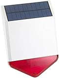 VisorTech Zubehör zu Alarmsirenen: Autarke Solar-Funk-Alarmanlage mit Sirene und Licht-Warnsignal, 110 dB (Alarmanlage SMS)
