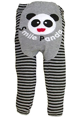 Baby and Toddler Wooly leggings by Dotty Fish boys Grey Smiley - 80cm/6-12 months