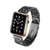 Kompatibel Apple Watch Band 38 / 42Mm, Ersatz Iwatch Strap Harz Edelstahl, Männer Frauen Sport Armband Armband Iwatch Serie 3, Serie 2, Serie 1, Nike +, Edition,42Mm