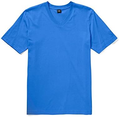 Cotton Traders Unisex Womens Mens V-Neck T-Shirt Tee Top Sky L