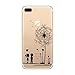 Produktbild Sycode Hülle für iPhone 6 Plus/6S Plus,Schutzhülle Transparent für iPhone 6 Plus/6S Plus,TPU Silikon Handyhülle für iPhone 6 Plus/6S Plus,[Liquid Crystal] Kratzfeste Durchsichtig Kreativ Modisch Niedlich Löwenzahn Liebhaber Malerei Muster Kirstall Clear Silikon Rückseite Handytasche Komisch Lustig Weich Flexibel Superdünn Fall-Abdeckung Schlank Bumper Gürtel Tasche Hülle Etui Cover für iPhone 6 Plus/6S Plus 5.5"-Löwenzahn Liebhaber