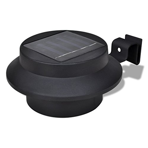 vidaXL 6x Solarlampe Gartenlampe Außenlampe Solarleuchte Zaun Wandleuchte Wandlampe - 3