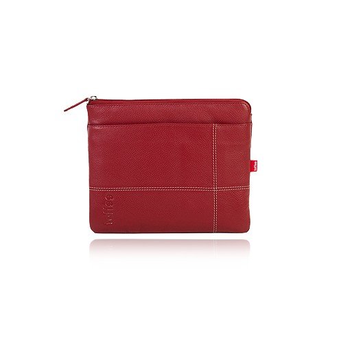 Toffee TOFTPOIPAR Pocket Leder Case für Apple iPad 2/3/4 rot