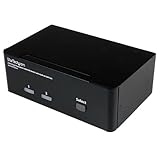 StarTech.com 2 Port Dual DisplayPort USB KVM Switch mit...