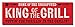 Produktbild My Word! Holzschild My Undisputed King of The Grill: Puttin' The thrillin in The Grillin, 12,7 x 40,6 cm, dekoratives Hausdekoration, Rot/Schwarz
