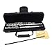 Produktbild Versilbert 16 Geschlossene Löcher Flöte C Key Western Konzert Musikinstrument Mit Reinigungstuch Stick Handschuhe Schraublendreher
